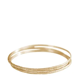 10K Gold Moroccan Bangles (Set of 3)