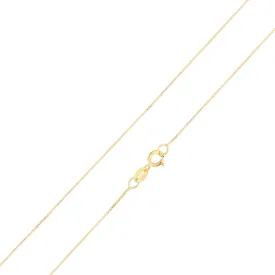 14K Gold 0.5mm Box Chain