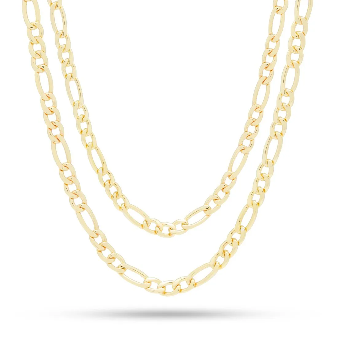 5mm Figaro Chain Choker Set