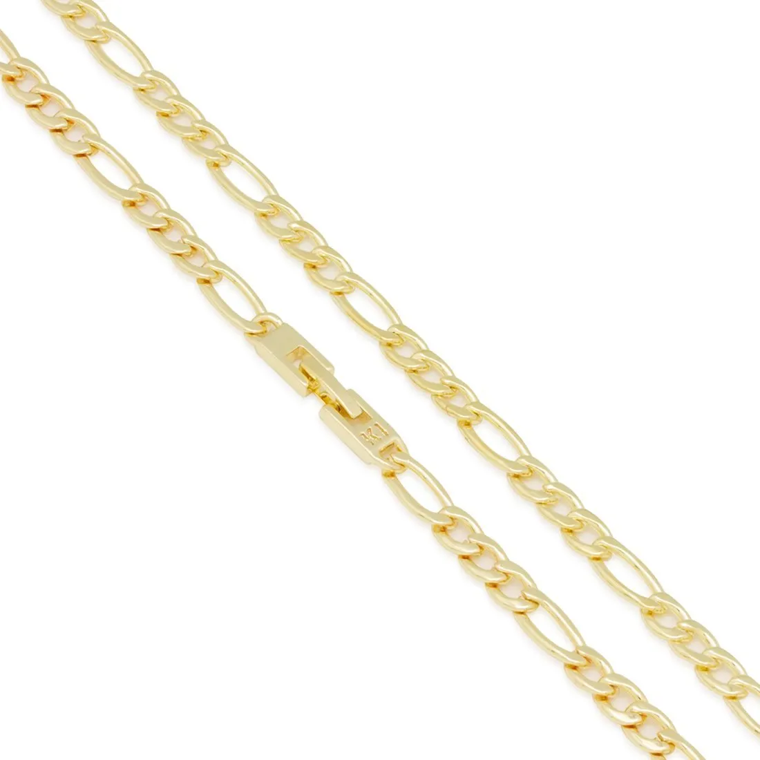 5mm Figaro Chain Choker Set