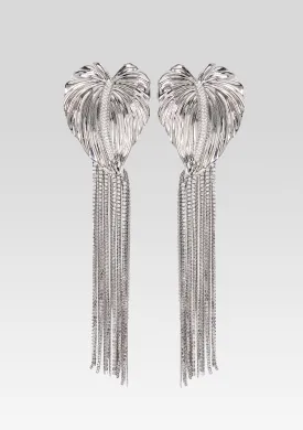 Anthurium Drop Crystal Earring