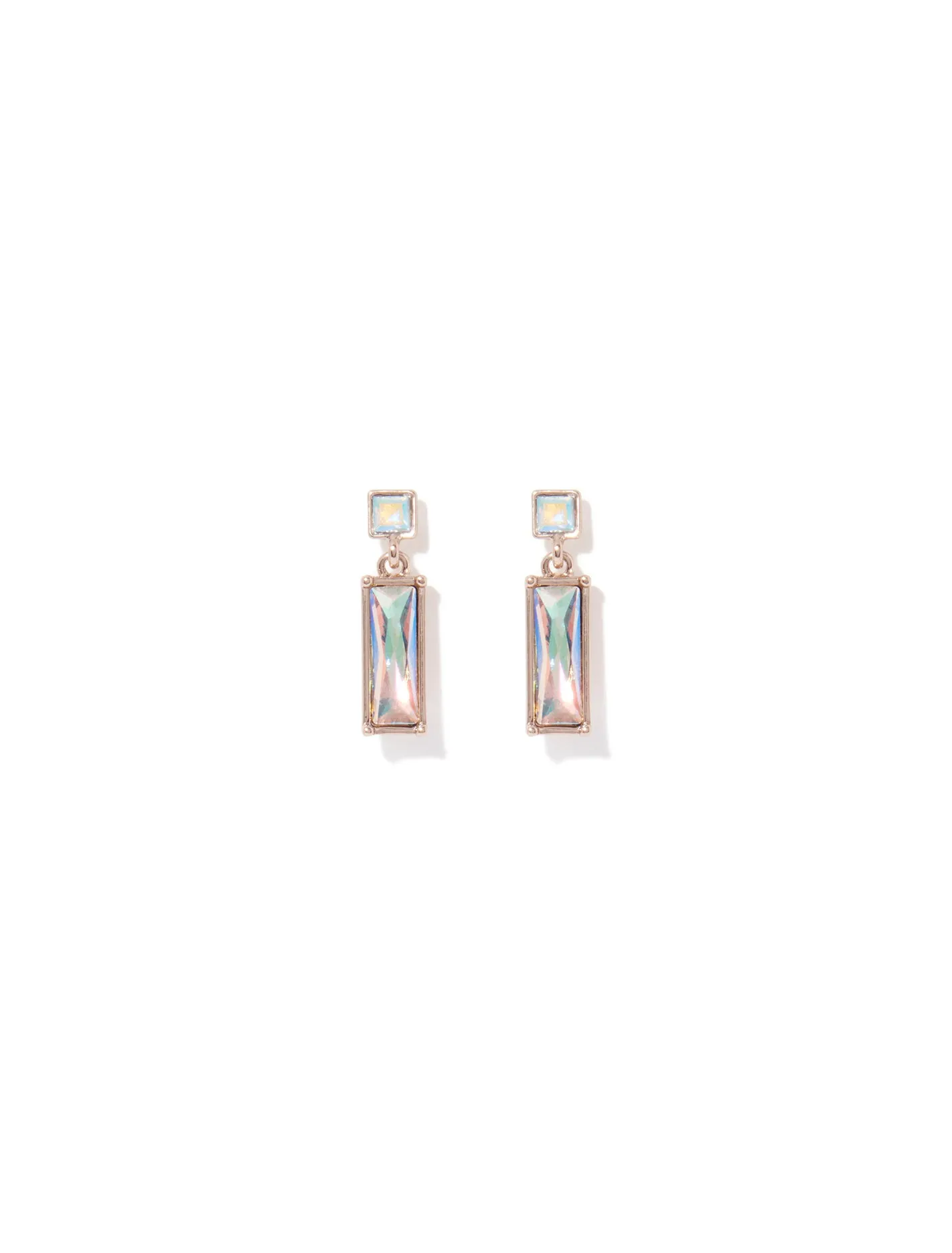 Aria Rectangle Drop Earrings