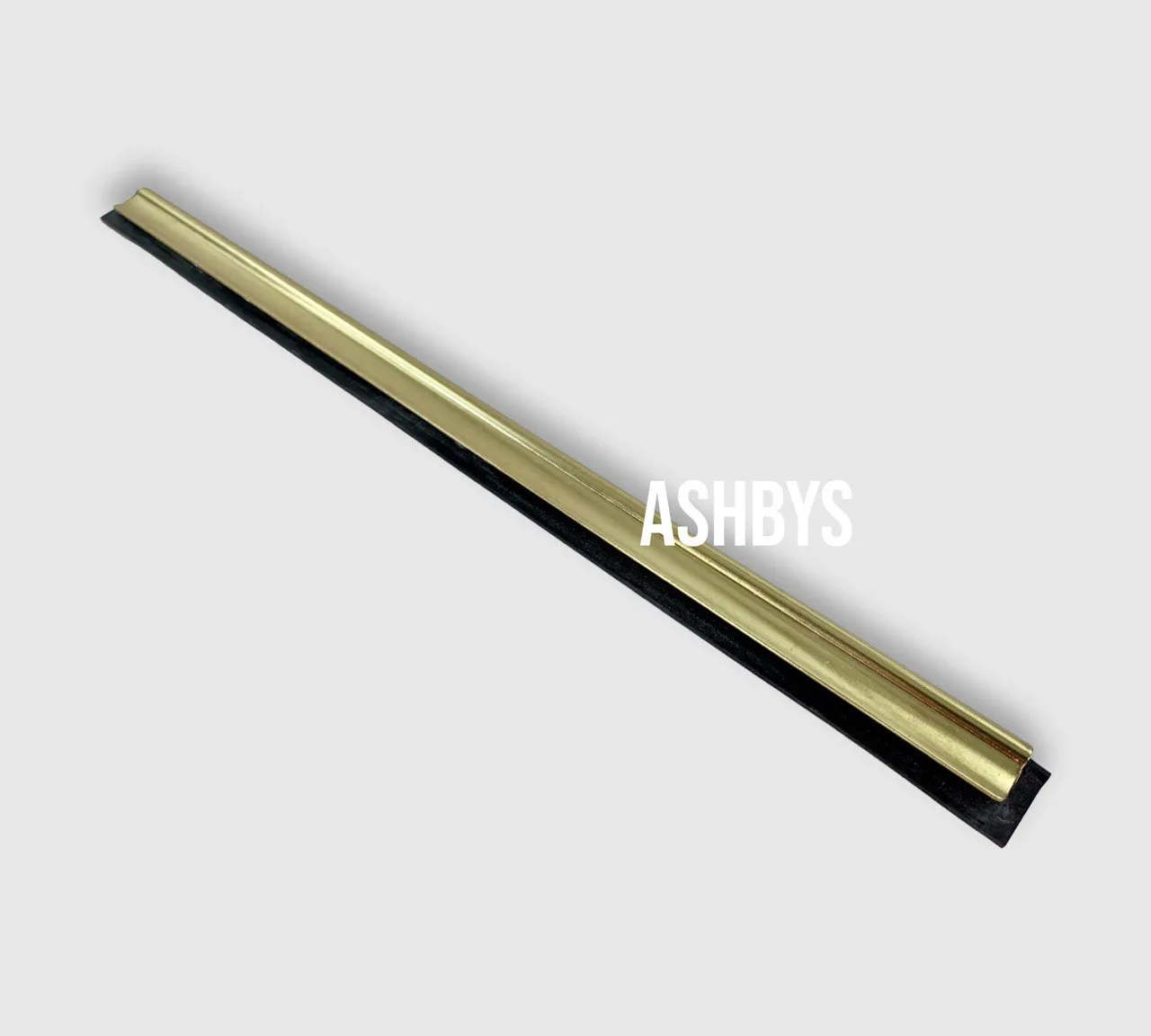 Brass Channel & Rubber (35 cm / 14 inch) - for Window Cleaning