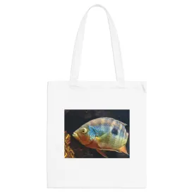 Brown Orange Fish Tote Bag