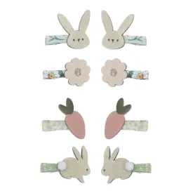 Bunny & Flower Mini Hair Clips