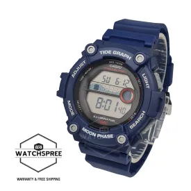 Casio Digital Blue Resin Band Watch WS1300H-2A WS-1300H-2A