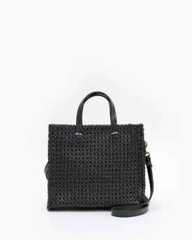 Clare V. - Petit Simple Tote in Black Rattan