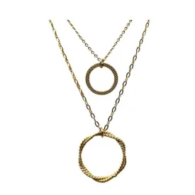 Double Chain with 2 Circles Necklace (NGC2/400)