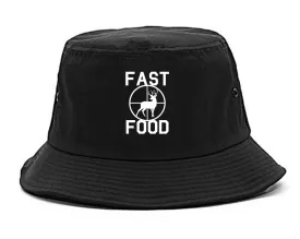 Fast Food Deer Hunting Mens Bucket Hat