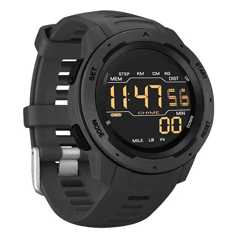 Findtime Men's Digital Watch Waterproof Pedometer Watches Sport Watch Military Watch with Stopwatch