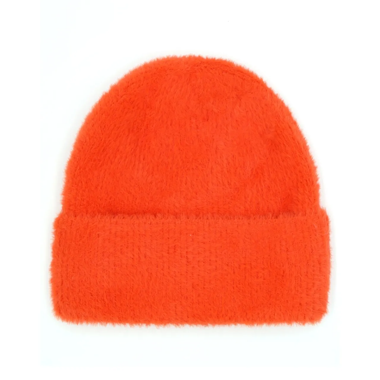 Fuzzy Solid Beanie Winter Hat - Womens