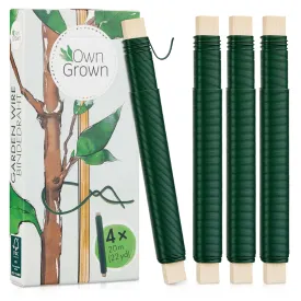 Green Garden Wire: 4x66ft Florist Wire Green  Plant Support Gardening Wire