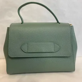 Italian Leather Bag - Sage Green