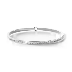 Kindness Is My Go-To, But F**k Off Is My Wingman Bangle