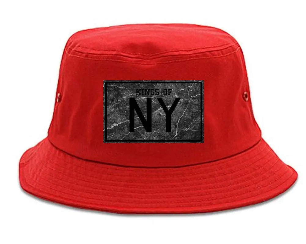 Kings Of NY Granite Print Bucket Hat