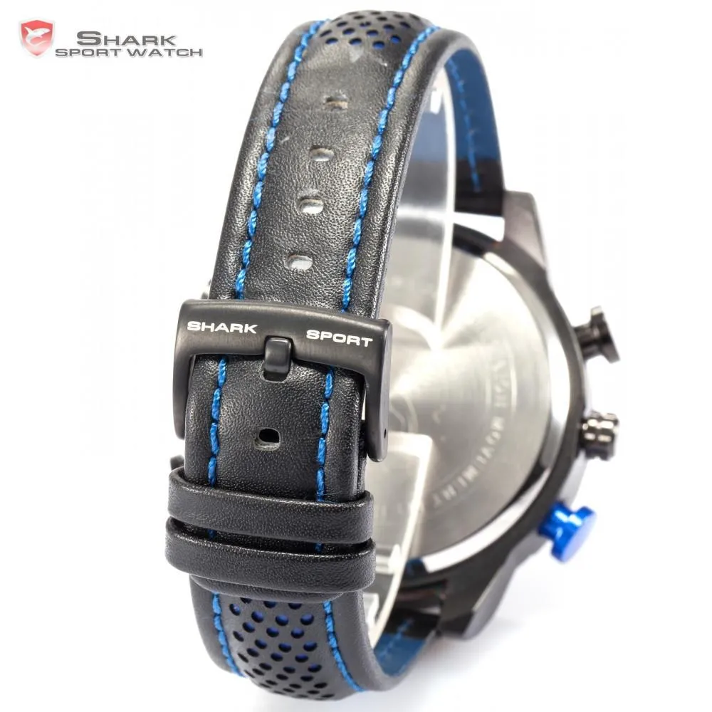 KITEFIN Shark Type A Sport Watch Black/Blue  SW 265