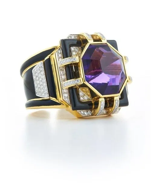 Luxury Male Female Wedding Zircon Stone Ring Crystal Gold Plt Rings Punk for Women Men East Cubic Dubai Jewelry Dropshipping