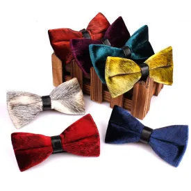 Men's Chic Luxury Velvet Banquet Suit Bow Tie