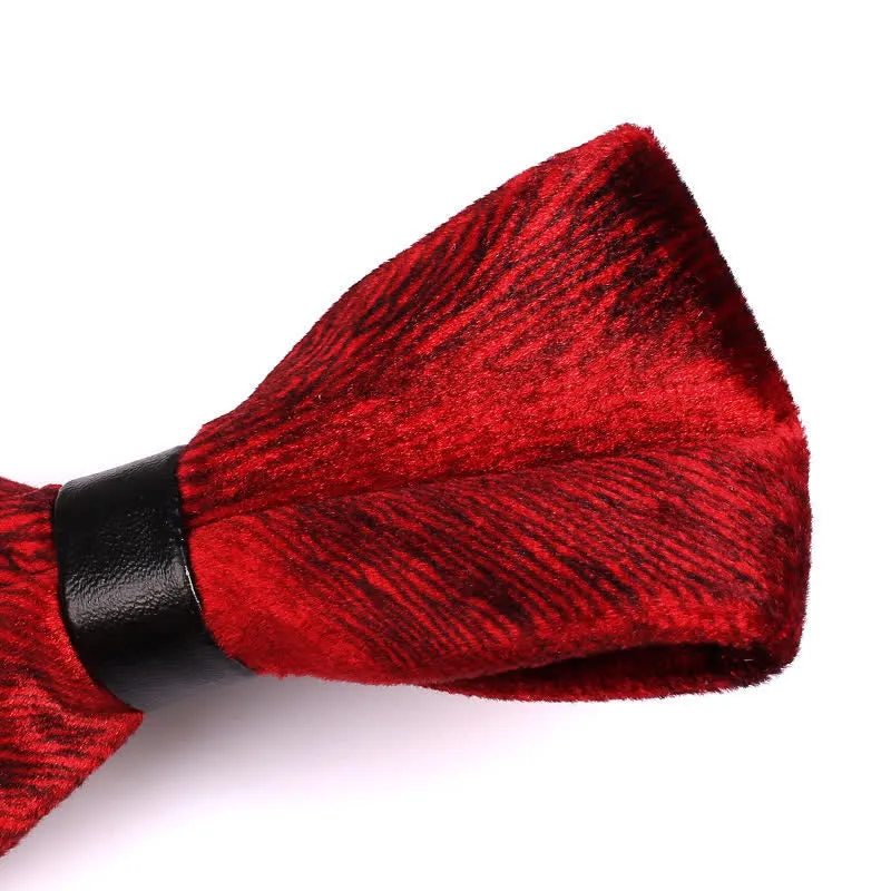 Men's Chic Luxury Velvet Banquet Suit Bow Tie