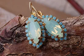 Mint Drop Earrings