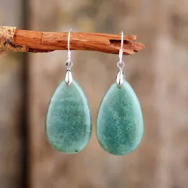 'Ngurrbul' Aventurine Drop Earrings