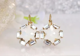 OPAL STAR EARRINGS