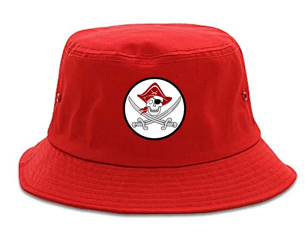 Pirate Captain And Swords Mens Bucket Hat