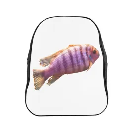 Purple Fish School Backpack