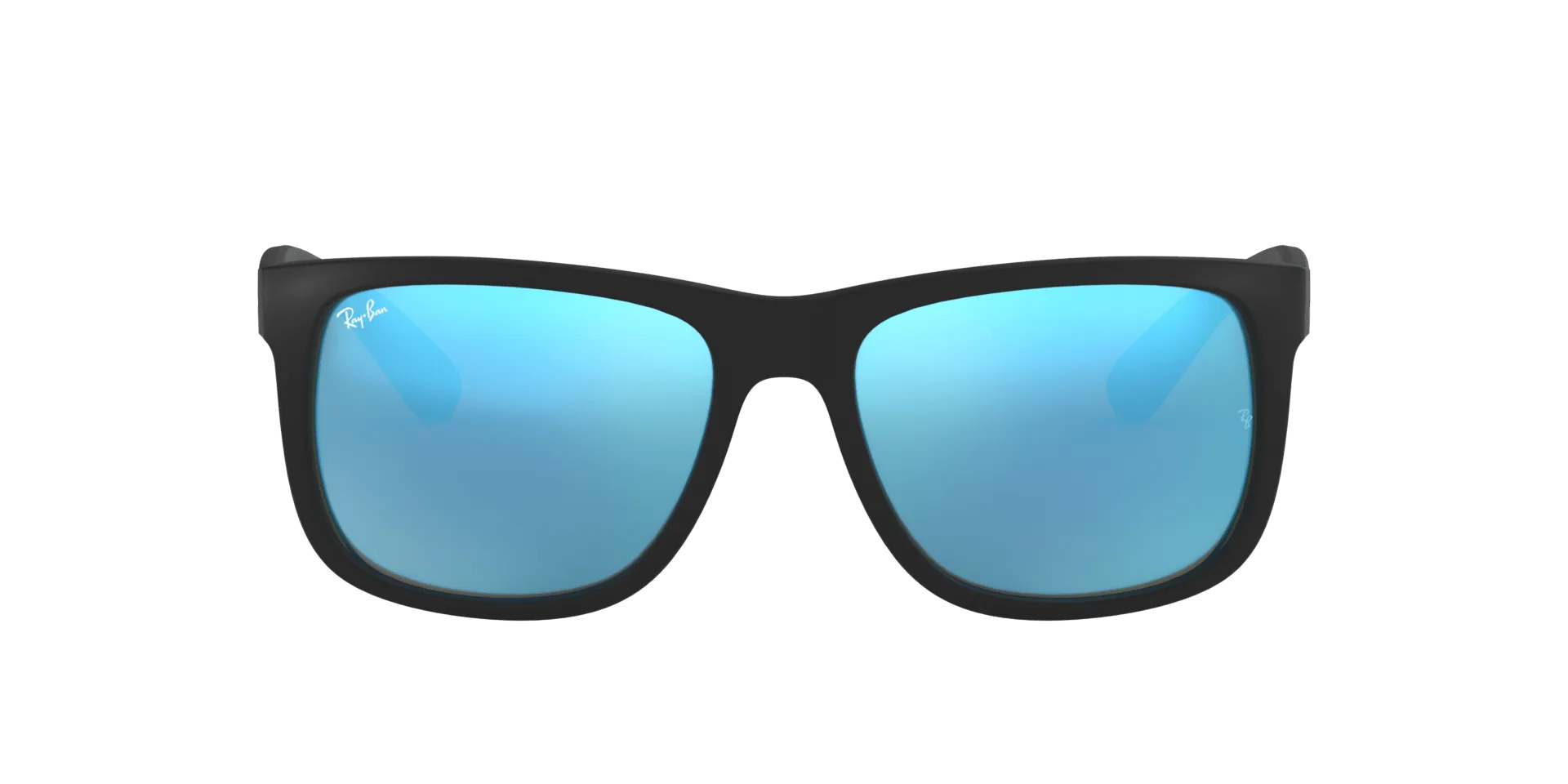 RAY BAN JUSTIN RUBBER BLACK | BLUE MIRROR