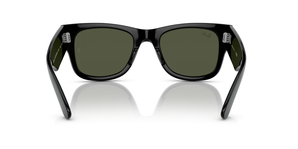 Ray-Ban Mega Wayfarer Non-Polarized Sunglasses - Black/Green