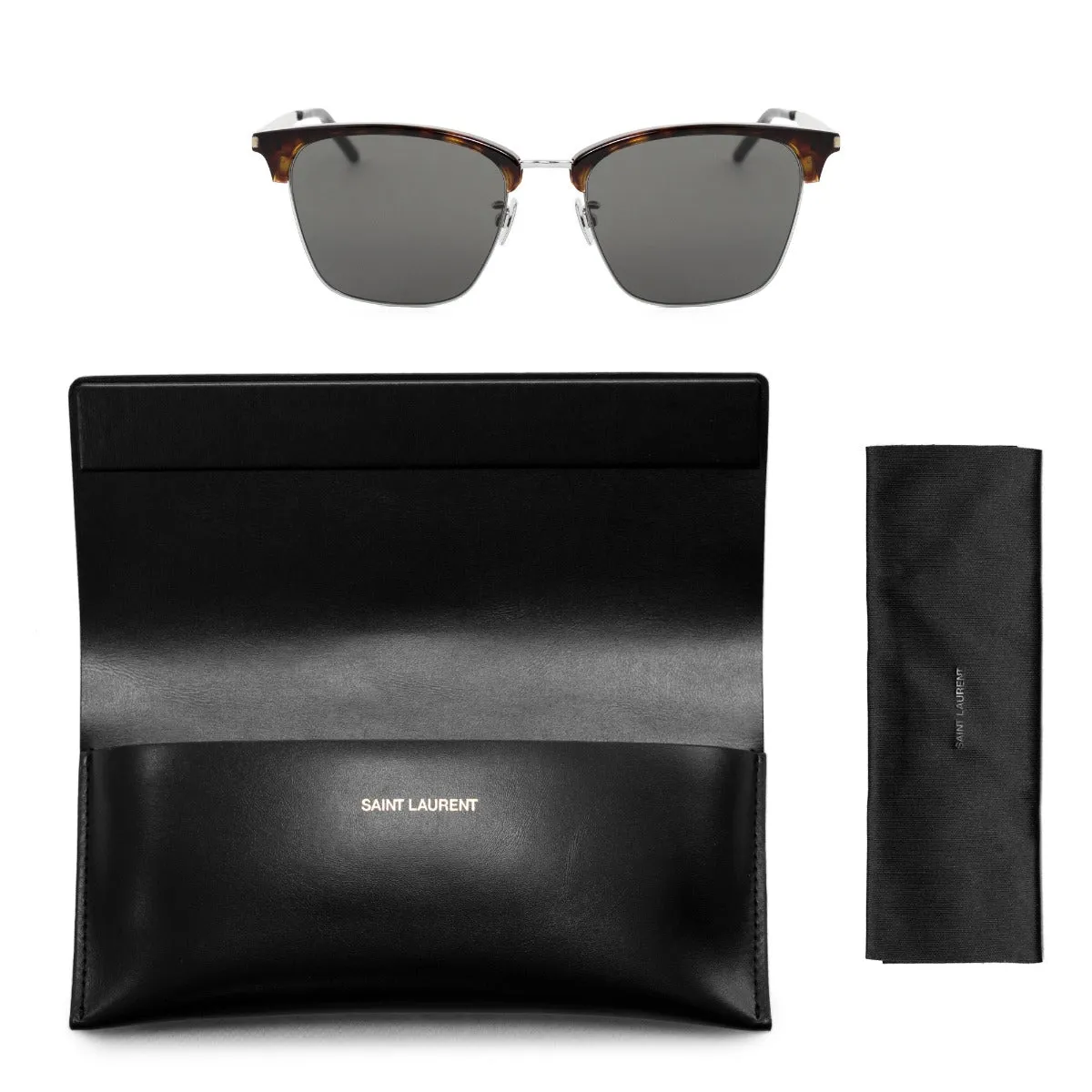 Saint Laurent Square Sunglasses SL340 002 55