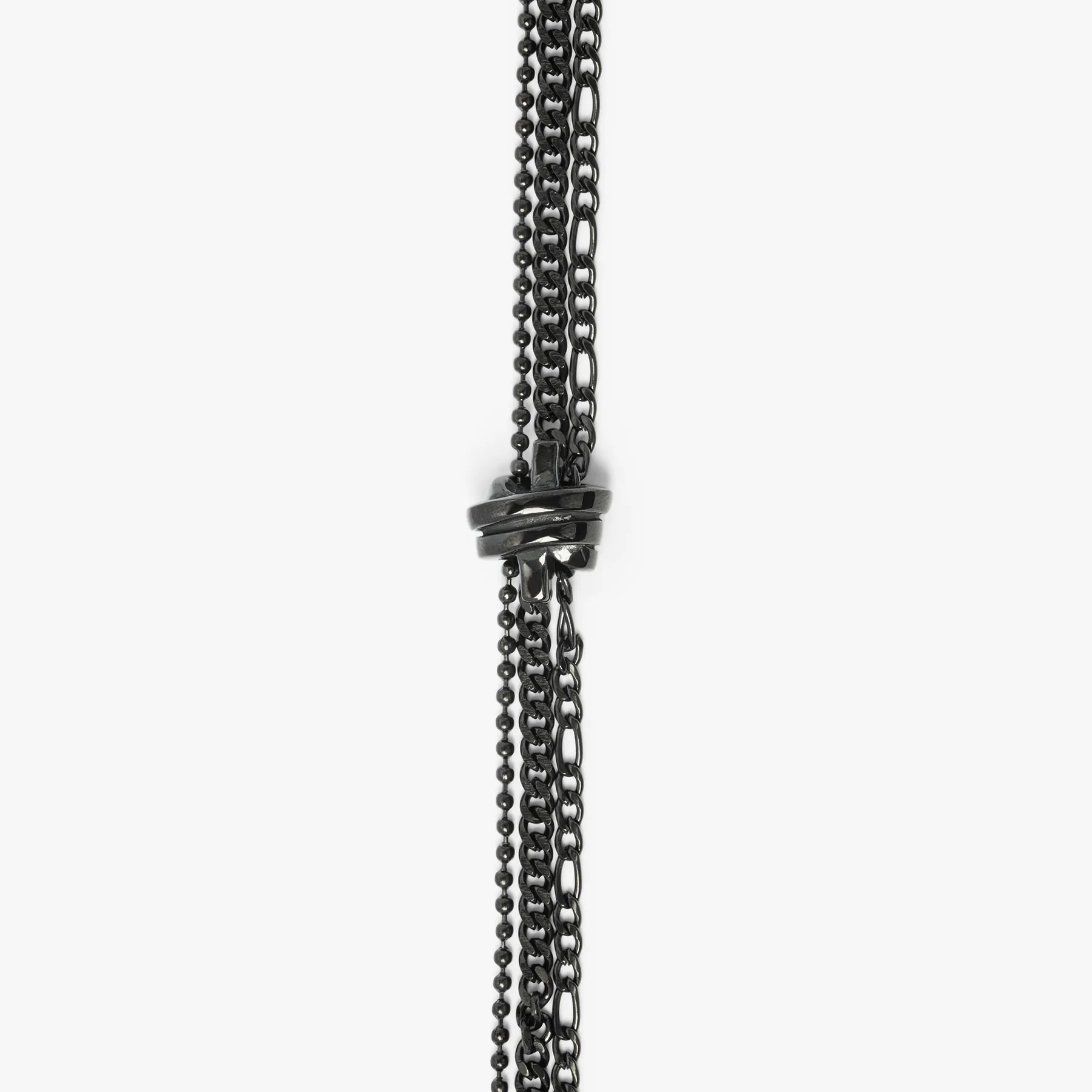 THOMPSON Black IP Twisted Knot bracelet