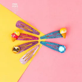 Tic Tac Hair Clips Set